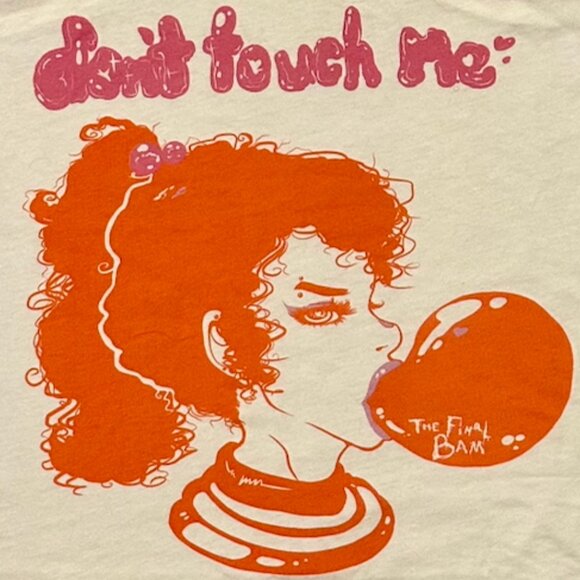 NWT "Don't Touch Me" Feminist Riot Girl Raceback Screenprint ind. artist Ltd. Ed - Picture 2 of 4
